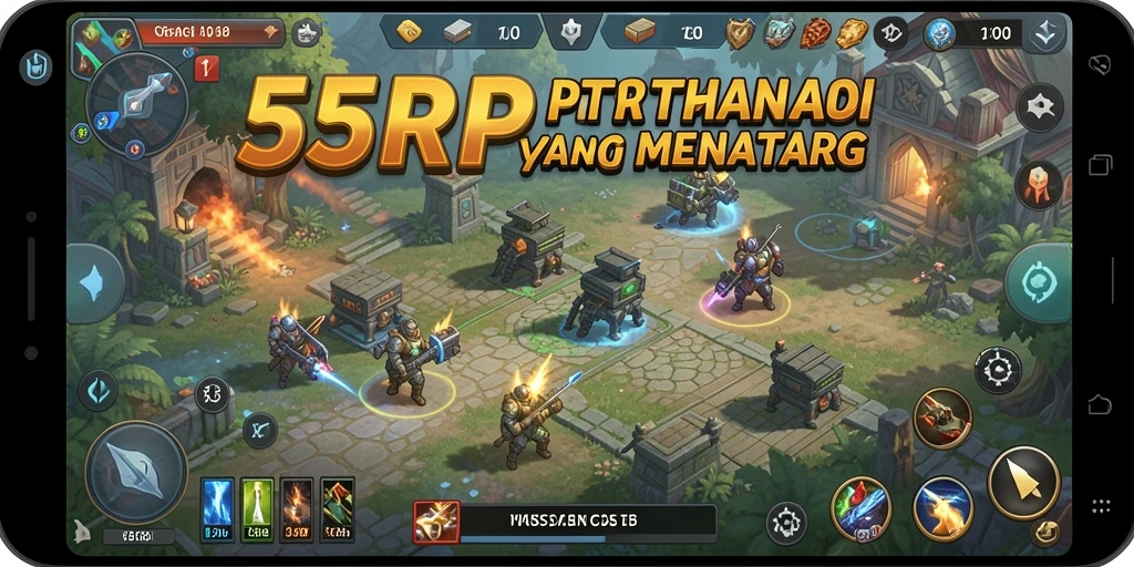 Gameplay 55RP yang penuh strategi dan tantangan.