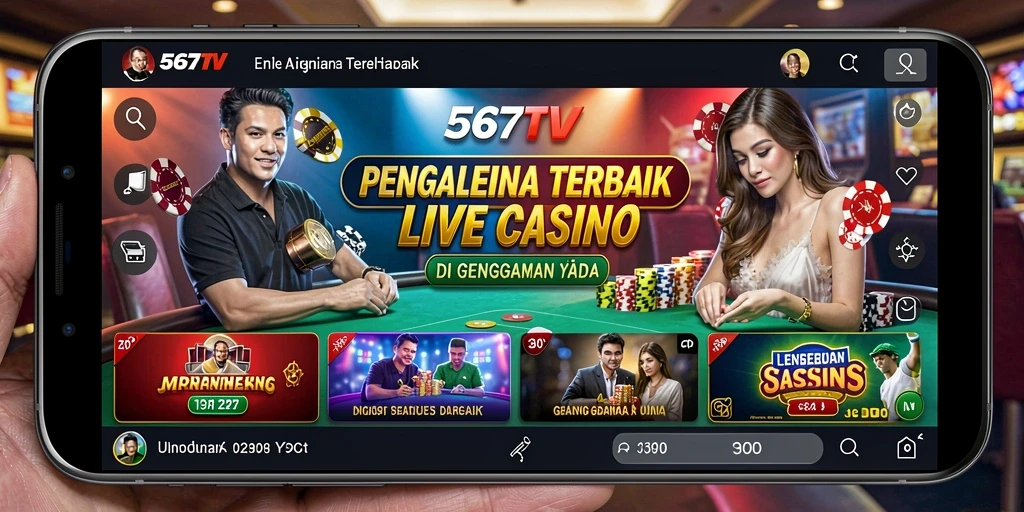 Tampilan gameplay Live Casino yang menarik dan interaktif.