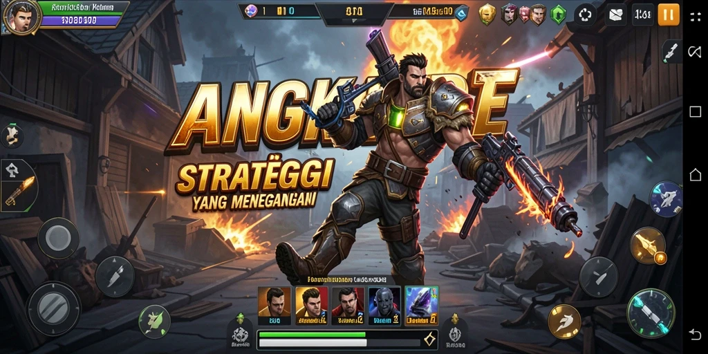 Tampilan gameplay menegangkan dari ANGKABET dengan strategi yang mendebarkan.