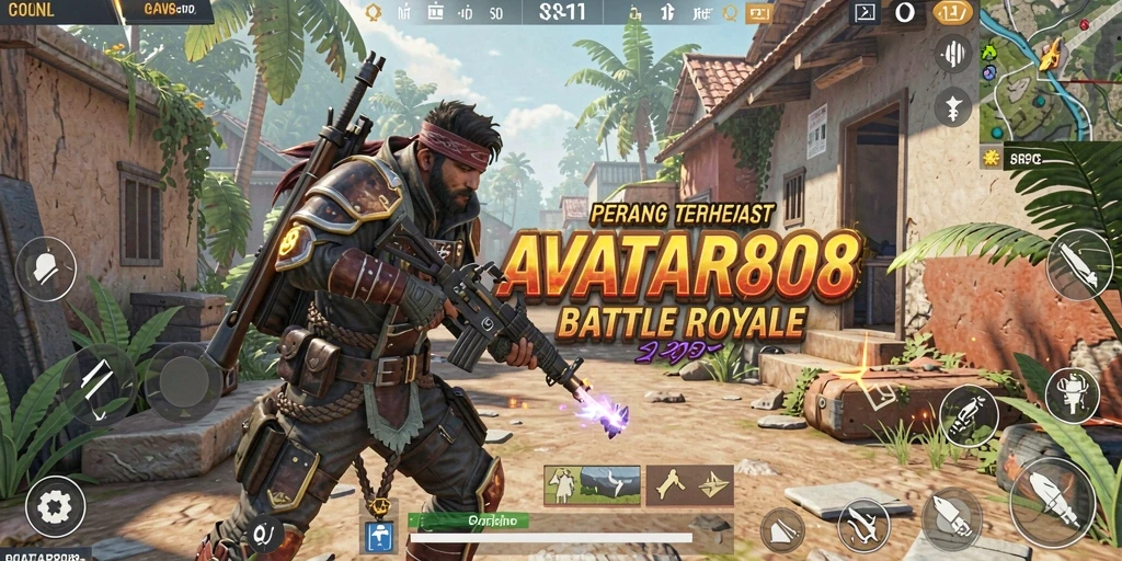Tampilan menegangkan dalam pertempuran Battle Royale AVATAR808.