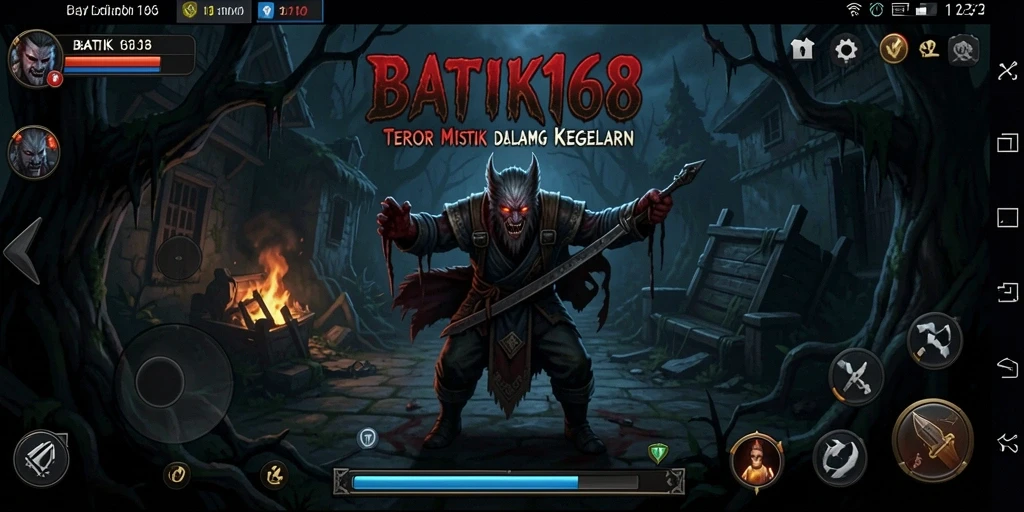 Tampilan menegangkan saat gameplay BATIK168 memperlihatkan suasana Horror yang kental.