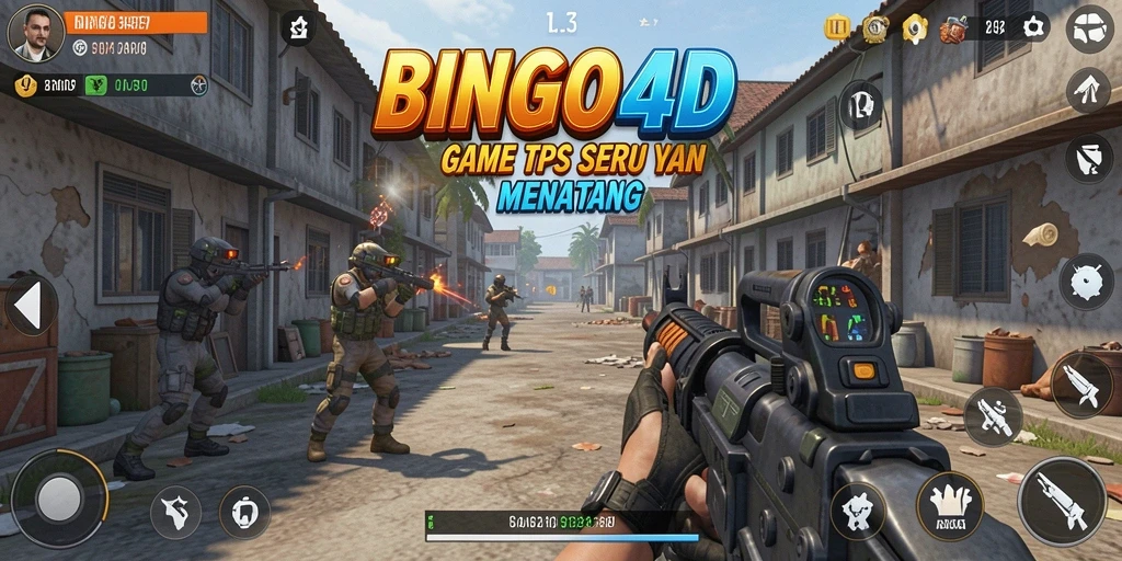Tampilan gameplay seru di BINGO4D saat bertanding.
