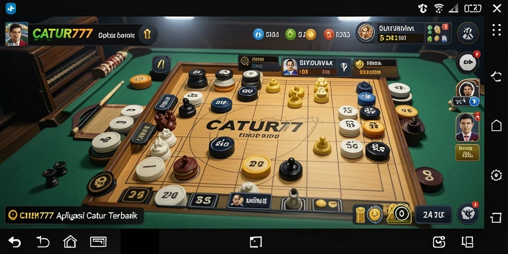 Tampilan gameplay catur yang intuitif dan menarik di CATUR777.