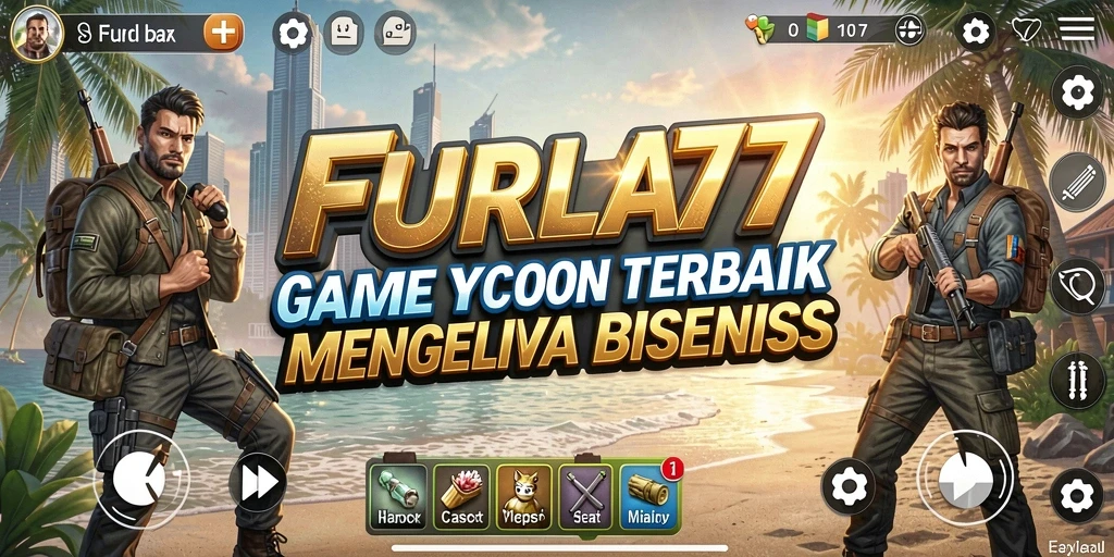 Screenshot gameplay FURLA77 menampilkan aksi manajemen bisnis yang seru.