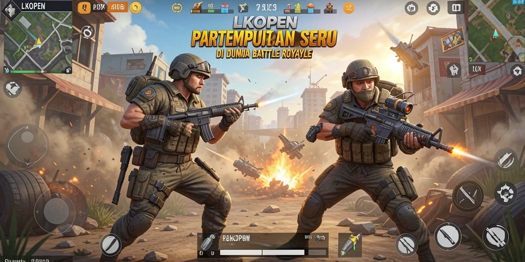 Tampilkan pertempuran epik dalam gameplay LKOPEN.
