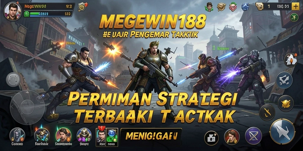 Tampilan utama gameplay MEGEWIN188 dengan aksi strategi yang mendebarkan.