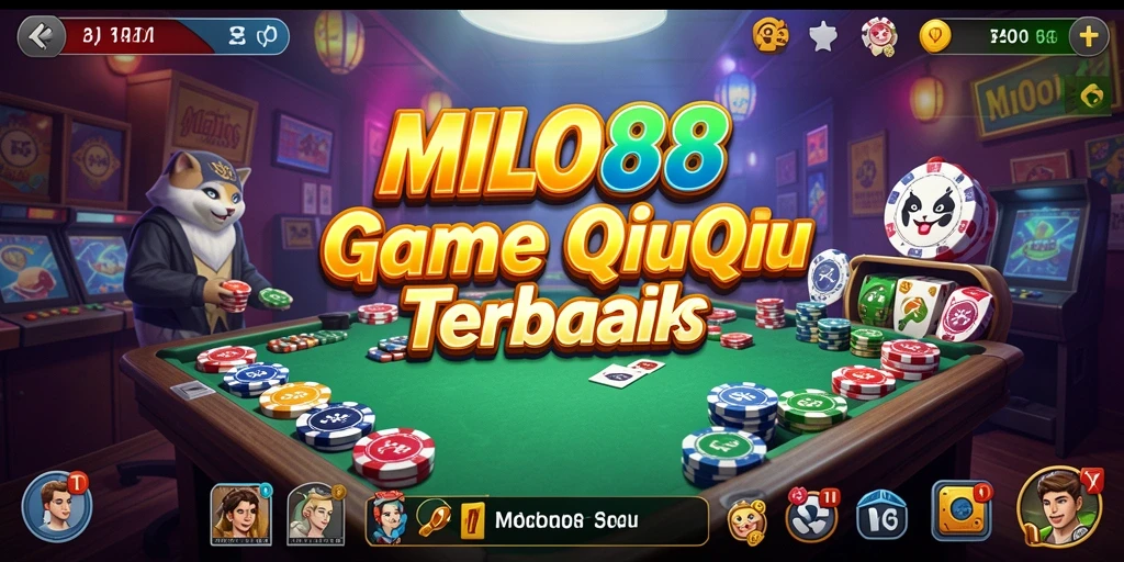 Screenshot utama MILO88 menampilkan aksi seru permainan QiuQiu.