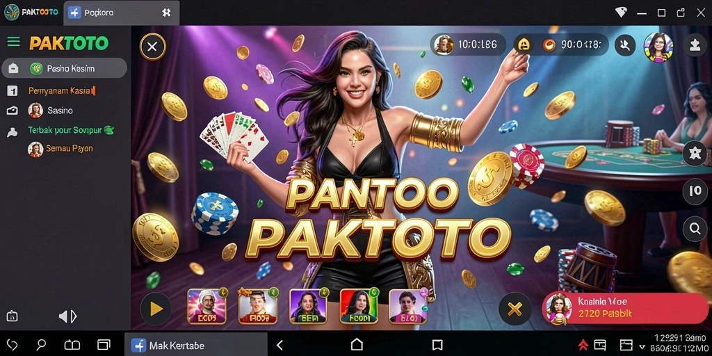 Screenshot utama PAKTOTO menampilkan gameplay Kasino yang seru dan interaktif.