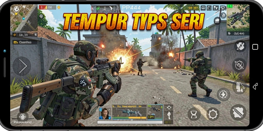 Tampilan gameplay PP444 yang mendebarkan dalam pertempuran TPS.