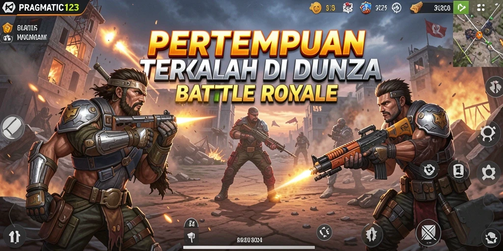 Screenshot menampilkan aksi mendebarkan dalam permainan Battle Royale.