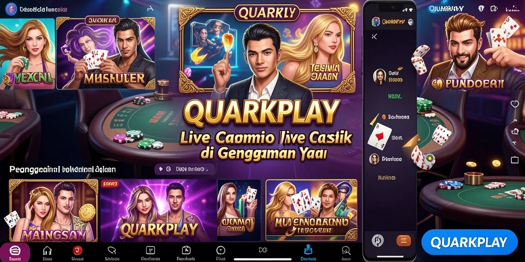 Tampilan gameplay Live Casino yang mendebarkan dan interaktif.