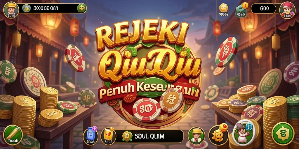 Tampilan menarik gameplay QiuQiu di REJEKI.