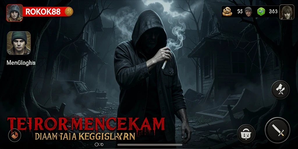 Gameplay ROKOK88 yang mencekam dan menegangkan.