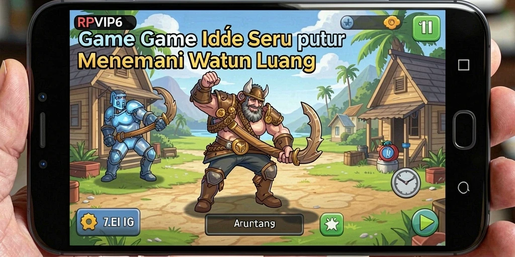 Tampilan gameplay RPVIP6 yang menawan dan santai.