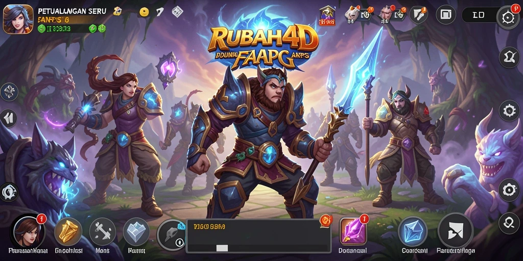 Tampilan gameplay RUBAH4D yang menegangkan dalam petualangan ARPG.