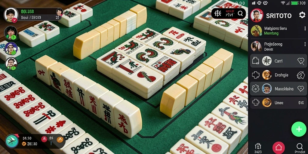 Screenshot SRITOTO menampilkan keseruan gameplay Mahjong yang menantang.