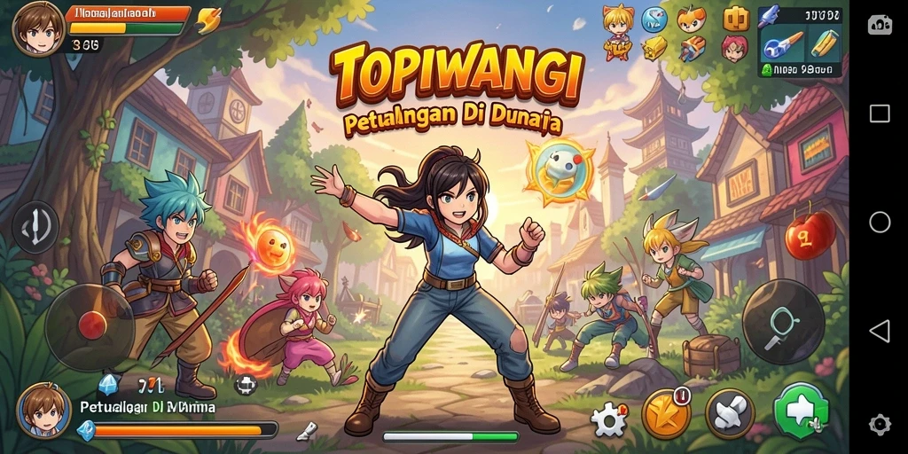 Menampilkan gameplay seru dan karakter anime yang menarik di TOPIWANGI.