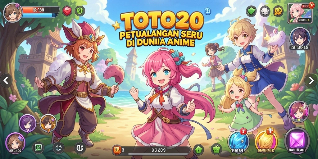 Tampilan menarik dari gameplay TOTO20 yang penuh teknologi anime.