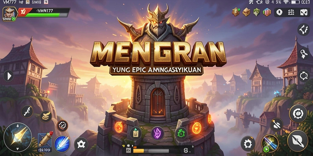 Tampilan gameplay menakjubkan di VM777 menampilkan strategi Tower Defense yang seru.