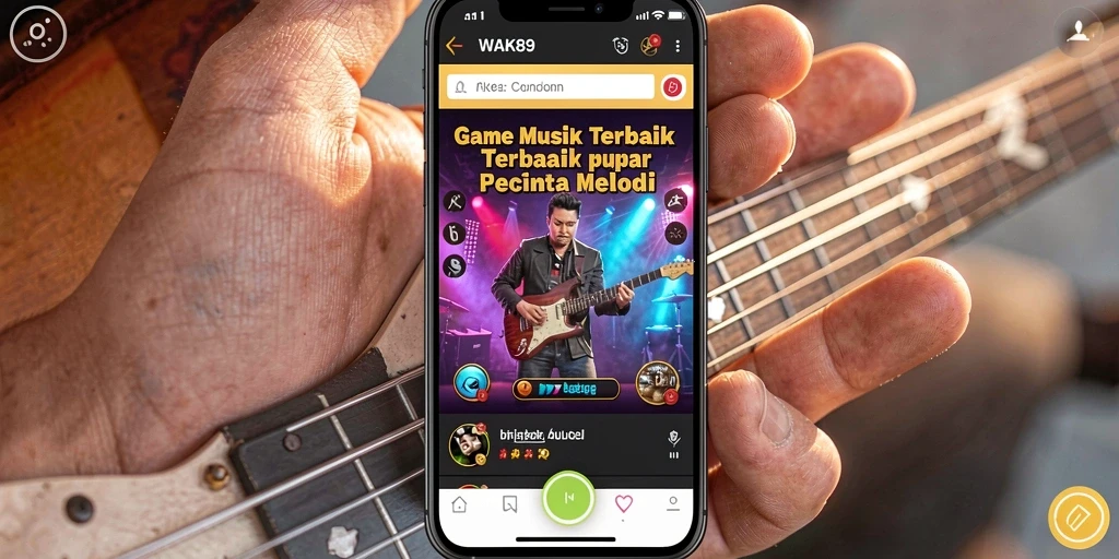 Screenshot permainan WAK89 menampilkan gameplay musik yang seru.